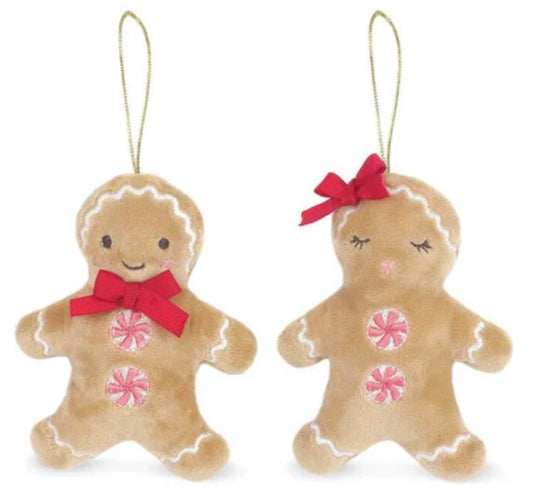 Gingerbread Boy & Girl Ornament Set