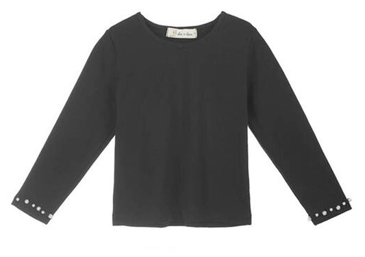 Toddler Black Long-sleeve Shirt