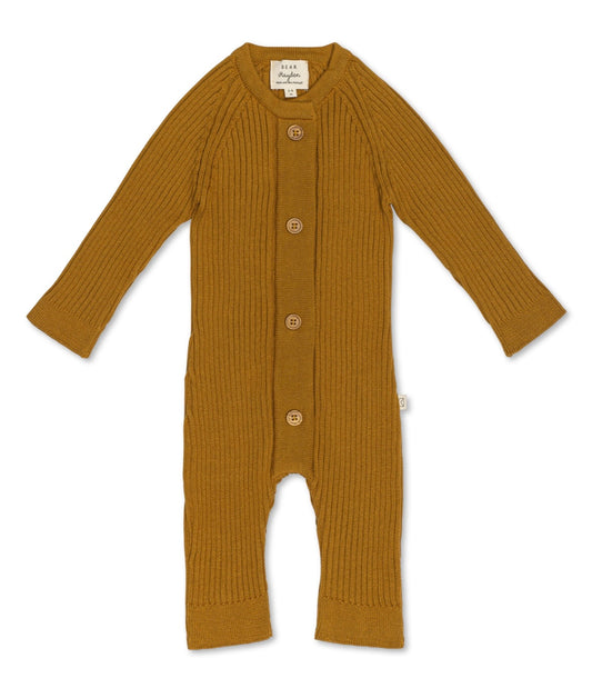 Knit Romper with  Magnetic Opening