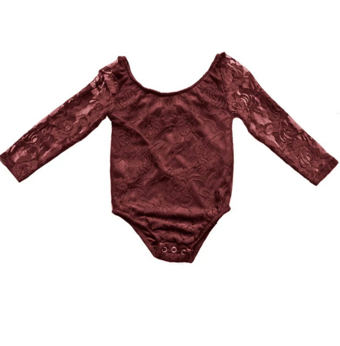 Toddler Lace Leotard in Wine